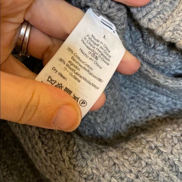 Madewell Mock Neck Side-Button Pullover Sweater L - Picture 6 of 7